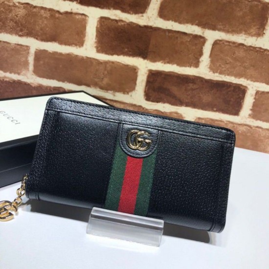 Replica Ophidia Zip Around Portafoglio 523154 Nero