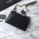 Replica Borsa YSL Saint Laurent Sunset Medium liscia oro nero