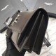 Replica Borsa YSL Saint Laurent Medium Sunset liscia nera argento