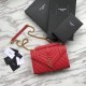 Replica Busta YSL Saint Laurent Piccola borsa Grain rosso goffrato