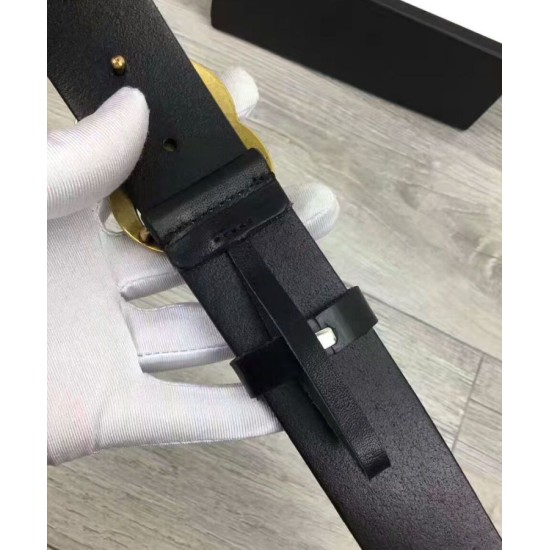 Replica Cinture con fibbia a doppia G con serpente Nero