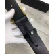Replica Cinture con fibbia a doppia G con serpente Nero