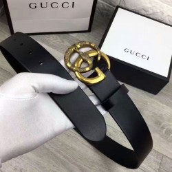 Replica Cinture con fibbia a doppia G con serpente Nero