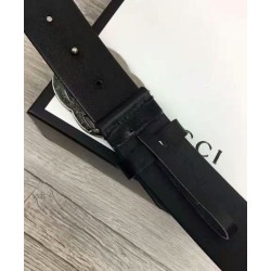Replica Cinture con fibbia a doppia G Nero