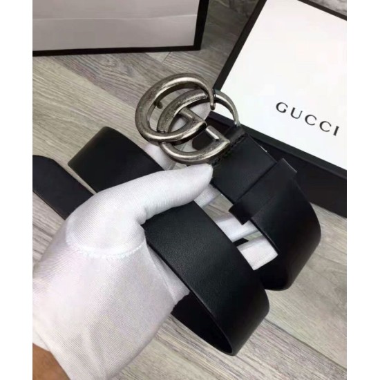 Replica Cinture con fibbia a doppia G Nero