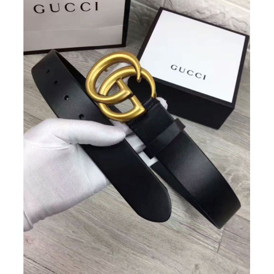 Replica Cinture con fibbia a doppia G Nero
