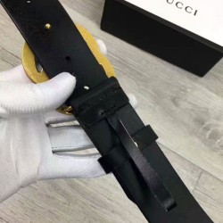 Replica Cinture con fibbia a doppia G Nero