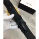 Replica Cinture con fibbia a doppia G Nero