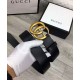 Replica Cinture con fibbia a doppia G Nero