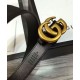 Replica Cinture con fibbia a doppia G Nero