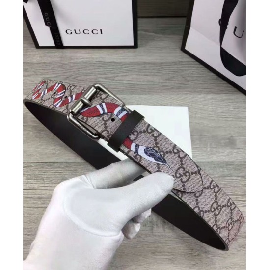 Replica Cinture serpente stampa GG Suprema Caffè