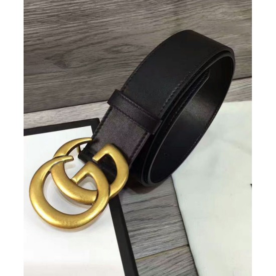 Replica Cinture con fibbia a doppia G Nero