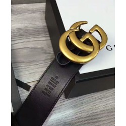 Replica Cinture con fibbia a doppia G Nero