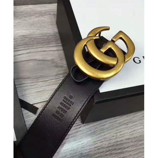 Replica Cinture con fibbia a doppia G Nero