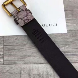 Replica Tiger stampa GG Supreme cintura Caffè
