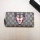 Replica Cat Stampa GG Supreme Zip intorno al portafoglio 451273
