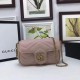 Replica GG Marmont matelasse Borsa in pelle Super Mini 476433 Rosa