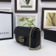 Replica GG Marmont matelasse Borsa in pelle Super Mini 476433 Nero
