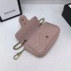 Replica GG Marmont matelasse Borsa in pelle Super Mini 476433 Rosa