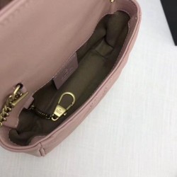 Replica GG Marmont matelasse Borsa in pelle Super Mini 476433 Rosa