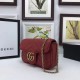 Replica GG Marmont matelasse Borsa in pelle Super Mini 476433 Rosso