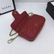 Replica GG Marmont matelasse Borsa in pelle Super Mini 476433 Rosso
