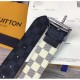 Replica M0040Q Reverso 40mm Damier Azur e Damier Graphite Canvas Buckle