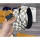Replica Reverso 40mm Damier Azur e Damier Graphite Canvas Gold Buckle
