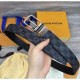 Replica Pont Neuf 35mm Cinture Damier Cobalt Canvas M6067S