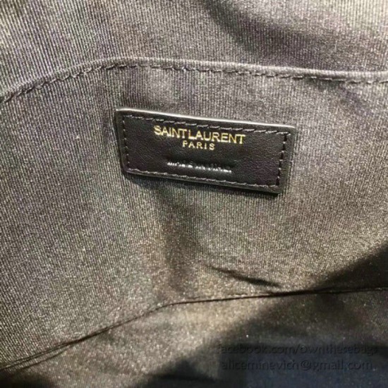 Replica Pochette Saint Laurent nera con hardware oro