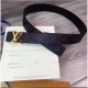 Replica Supreme x Monogram Belt Fibbia in oro nero