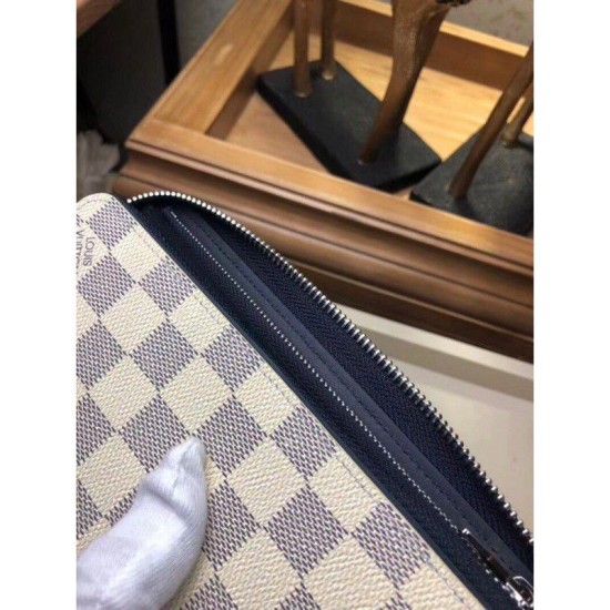 Replica Portafoglio Zippy Vertical Damier Coastline N62632