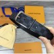 Replica Pont Neuf 35mm Cinture Damier Cobalt Canvas M6067S