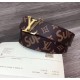 Replica Supreme x Monogram Belt Fibbia in oro marrone