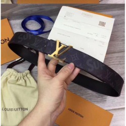 Replica Supreme x Monogram Belt Fibbia in oro nero