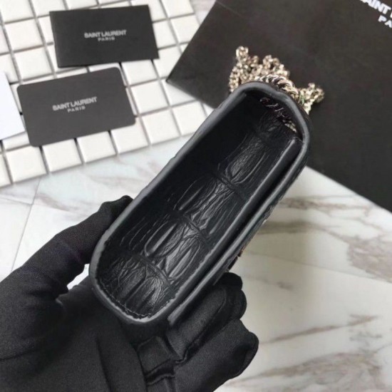 Replica Borse YSLSaint Laurent Piccolo Kate Monogram Nappa in nappa nera