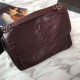 Replica YSL Saint Laurent Borsa a catena media Niki bordeaux