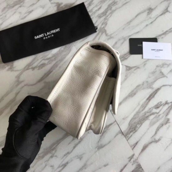 Replica Borsa YSL Saint Laurent Niki catena media bianca