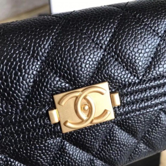 Replica Boy Clutch Classic Quilted Portafoglio Nero