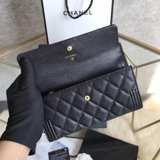 Replica Boy Clutch Classic Quilted Portafoglio Nero