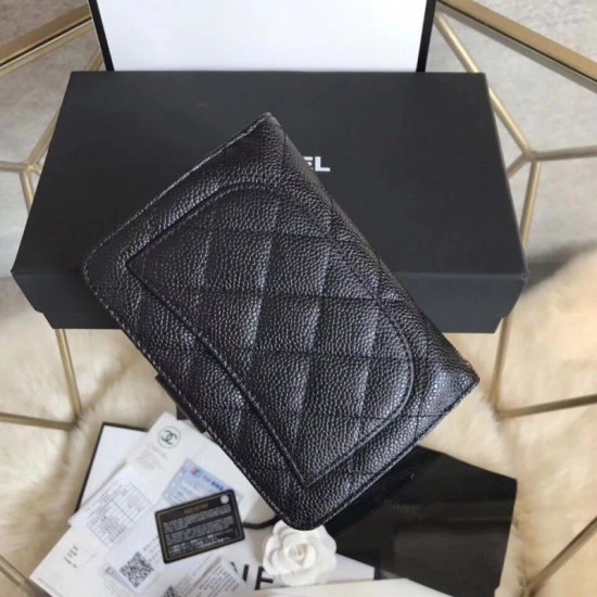 Replica Clutch Portafoglio Cowhide Nero