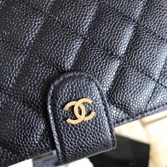 Replica Clutch Portafoglio Cowhide Nero