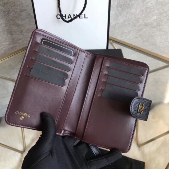 Replica Clutch Portafoglio Cowhide Nero