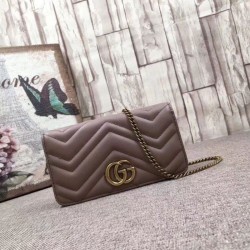 Replica GG Marmont Studs Mini Borsa a Tracolla 488426 Nude
