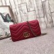 Replica GG Marmont Studs Mini Borsa a Tracolla 488426 Rosso