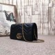 Replica GG Marmont Studs Mini Borsa a Tracolla 488426 Nero