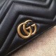 Replica GG Marmont Studs Mini Borsa a Tracolla 488426 Nero