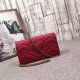 Replica GG Marmont Studs Mini Borsa a Tracolla 488426 Rosso