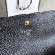 Replica Quilted Lungo Portafoglio Cowhide Nero