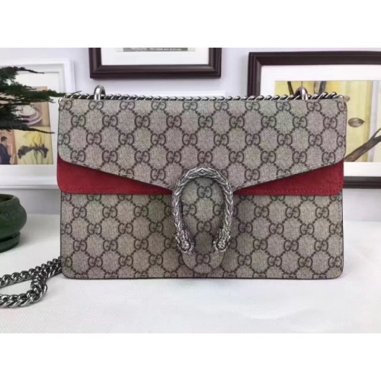 Replica Dionysus GG Supreme borsa a tracolla 400249 Rosso